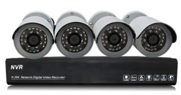 1,0 Kits sans fil des systèmes NVR de caméra de sécurité de balle d'IP de Megapixel