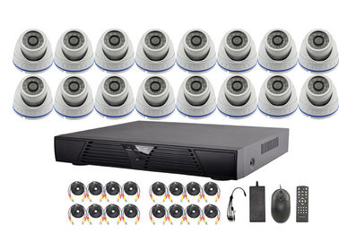 16 systèmes visuels de caméra de sécurité de surveillance de la Manche AHD DVR avec la lentille fixe de 3.6-16mm