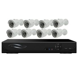 kit de 8CH DVR, 8CH DVR + 8PCS caméras de sécurité de télévision en circuit fermé de balle en métal IR