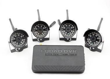 Imperméabilisez quatre le système de sécurité de la radio DVR de l'appareil-photo 2.4G Digital avec des appareils-photo de vision nocturne