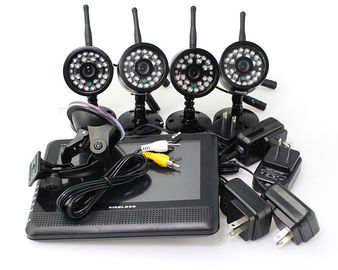4 système sans fil de vidéo surveillance de l'image DVR de quadruple de ch, système de sécurité à la maison de DVR