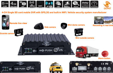 La voiture portative DVR mobile, 4 d'écart-type acheminent l'enregistreur sans fil de sécurité de 3g DVR