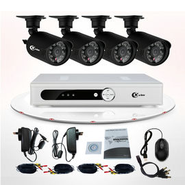 Systèmes extérieurs sans fil de caméra de sécurité de kit de la télévision en circuit fermé DVR de la Manche de CMOS IR 4 pour la maison
