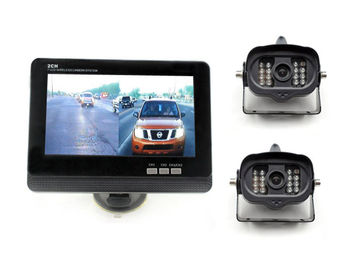 2 appareil-photo de secours imperméable de voiture sans fil de fourgon/remorque d'appareil-photo des canaux 2 avec le moniteur de 7 pouces
