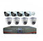 Système de sécurité CANAUX d'intérieur extérieurs et 4 de 4 de la télévision en circuit fermé DVR de vidéo à la maison de l'appareil-photo DVR des kits 8CH 8